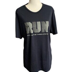 Adidas Black Short Sleeve Tee RUN Graphic